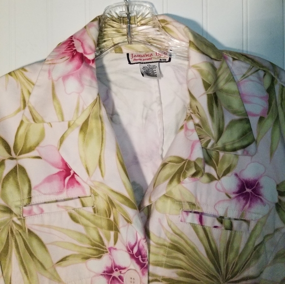 Jamaica Bay PL LS Floral Summer Jacket, Like new - Picture 2 of 8